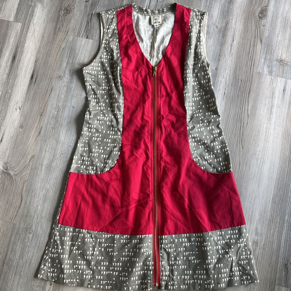 One of a Kind J. Cappuccio S.F. CA Limited Lines Mod Dress Cotton Size Small